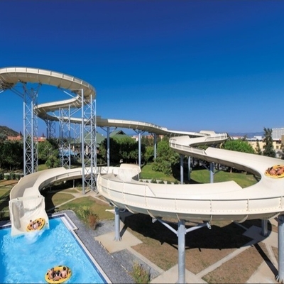 Family Fun Aqua Park Equipment , Large Water Slides Capacity For 720 Riders Per Hour
