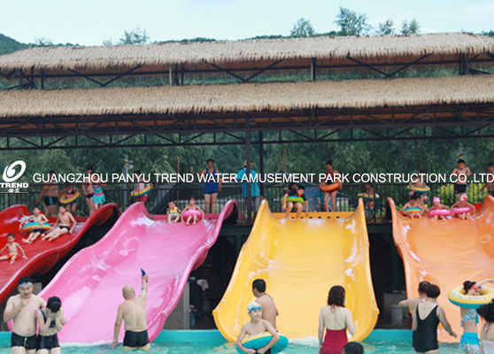 Fiberglass kids residential pool slide for water play / children water slides
