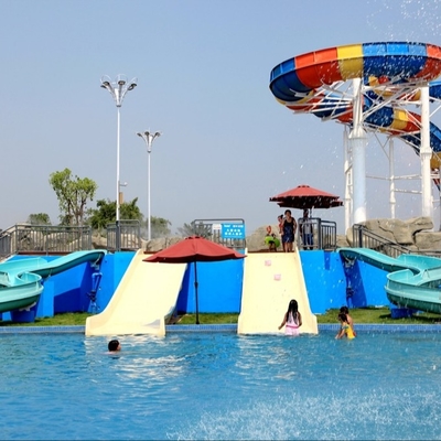 Fiberglass kids residential pool slide for water play / children water slides
