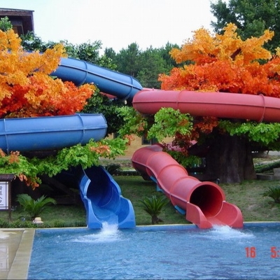 Fiberglass Water Slides for Swimming Pool Equipment for Kids Water Play for Kids Water Park