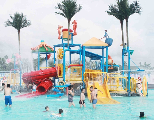 Summer Outdoor Aqua Park Games FiberglassWater Park Attractions for Theme Park