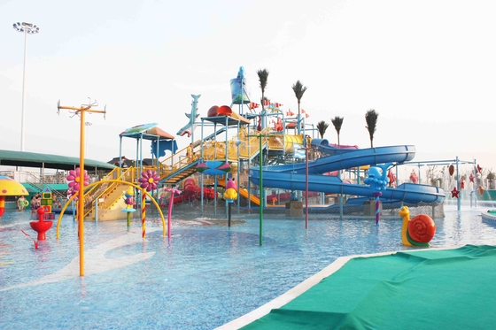 Summer Outdoor Aqua Park Games Fiberglass Water Park Attractions for Kids