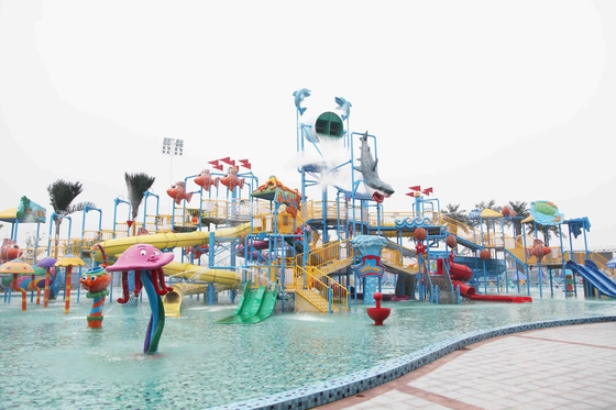 Summer Outdoor Aqua Park Games Fiberglass Water Park Attractions for Kids