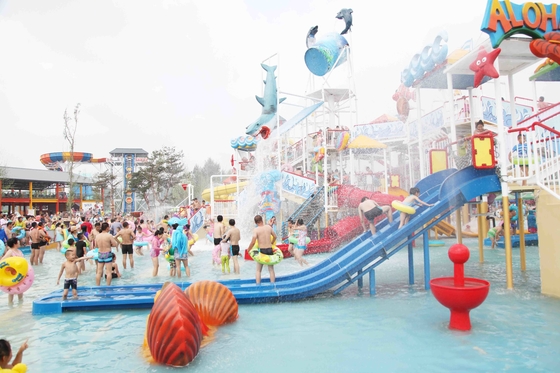 Summer Outdoor Fiberglass Aqua House /  Water Park Attractions for Theme Park