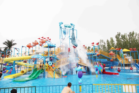 Interactive Aqua Playground Water Slide Equipment Fun Theme Park