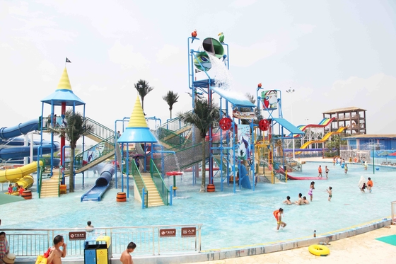 Interactive Aqua Playground Water Slide Equipment Fun Theme Park