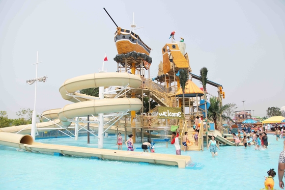 1 Year Warranty Aqua Playground Children / Adults Aqua Water Park With Water Slide