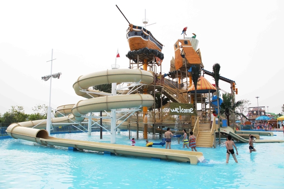 1 Year Warranty Aqua Playground Children / Adults Aqua Water Park With Water Slide