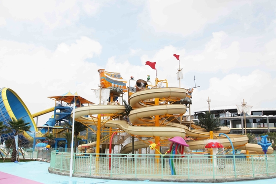 1 Year Warranty Aqua Playground Children / Adults Aqua Water Park With Water Slide