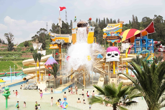 Big Water House Water Park Game Steel Aquatic Play Structures For Amusement Park
