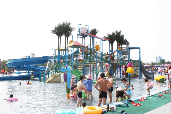 Summer Outdoor Aqua Playground Park Games Fiberglass Water Slide for Theme Park