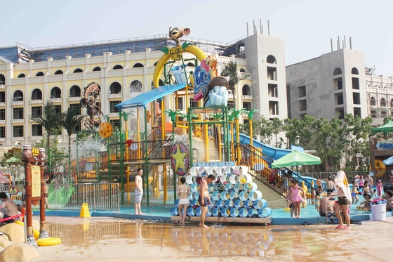 Big Water Park Playground Ashland / DSM Resin For Family Funny Game