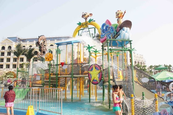 Floating Large Aqua Playground Theme Hotel Outdoor Water Park Fiberglass Equipment
