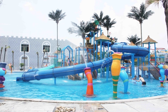 Amusement Park Games with Big Fiberglass Aqua Playground Equipment for Water Park