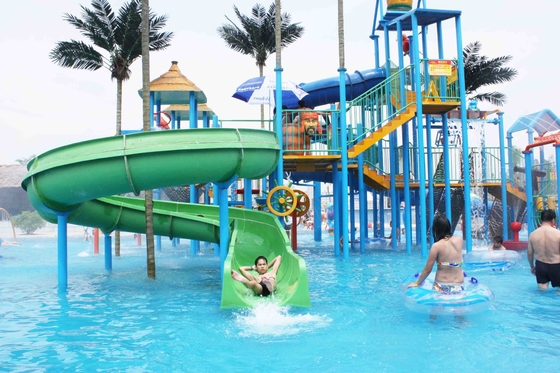 Amusement Park Games with Big Fiberglass Aqua Playground Equipment for Water Park