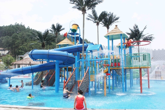 Amusement Park Games with Big Fiberglass Aqua Playground Equipment for Water Park