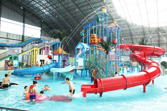 304 Stainless Steel Aqua Playground , Hotel Indoor Water Playground