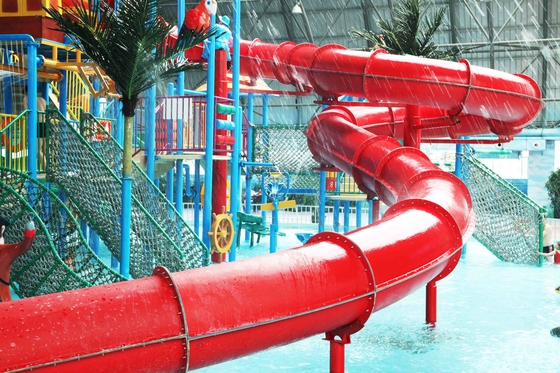 304 Stainless Steel Water Park with Indoor Play Area , FPR Fixed Type