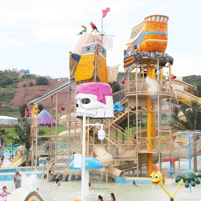 Fiberglass Water Playground Equipment / Water Playstation Customized
