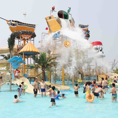 Fiberglass Water Playground Equipment / Water Playstation Customized