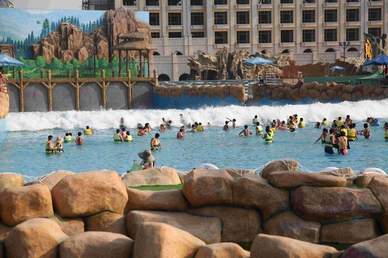 Huge Air Compressor Power Wave Pool with 3m Wave Height for Large Water Park