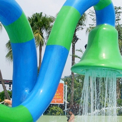 Outdoor Spray Park Equpment Fiberglass Shower For Water Games / Customized Water Slide