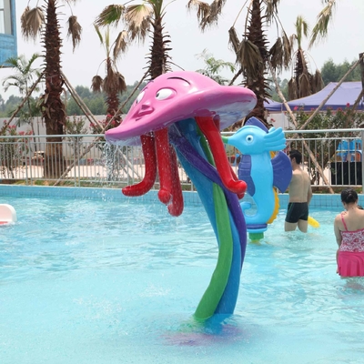 Outdoor Fiberglass Water Spray Park Equipment / Aquatic Play Equipment For Kids