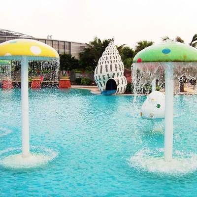 Carp Spray Park Fiberglass Water Park Equipment , Water Play Equipment