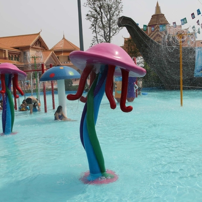 Different Style Spray Park Equipment , Fiberglass Splash Park Equipment
