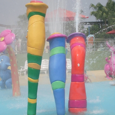 Customized Carp Carton Spray Park Aqua Park Equipment For Children / Kids Fun