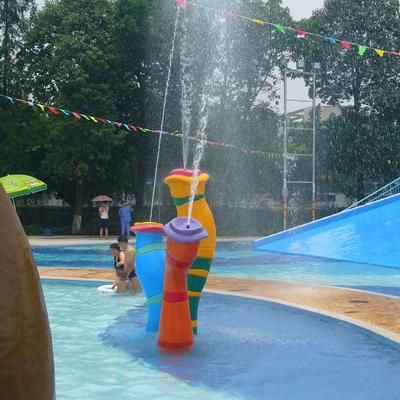 Customized Carp Carton Spray Park Aqua Park Equipment For Children / Kids Fun