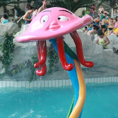 Colorful Carp Spray Park Equipment / Kids' Water Playground