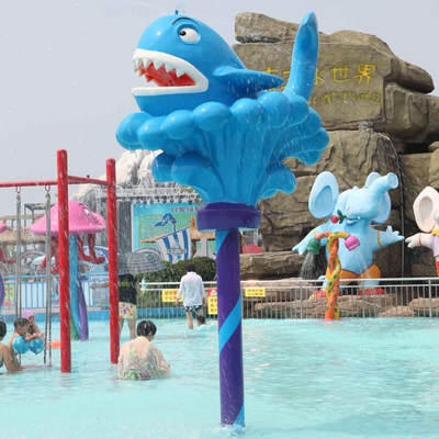 Entertainment Kids / Adults Outside Water Games Whale Spray Water Park Equipment / Customized