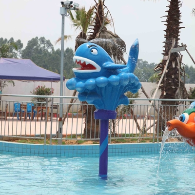 Entertainment Kids / Adults Outside Water Games Whale Spray Water Park Equipment / Customized