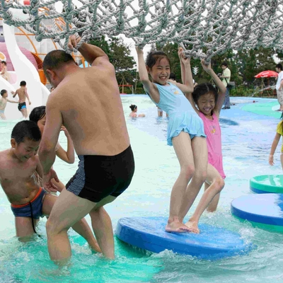 Interactive Water Park Equipment Fiberglass Lemna Minor For Family