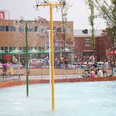 Spray Water Game For Kids , Cartoon Style Fiberglass Aqua Park Equipment For Sale