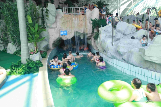 Outdoor Holiday Resorts Water Park Lazy River , Waterpark Equipment for Theme Aqua Park