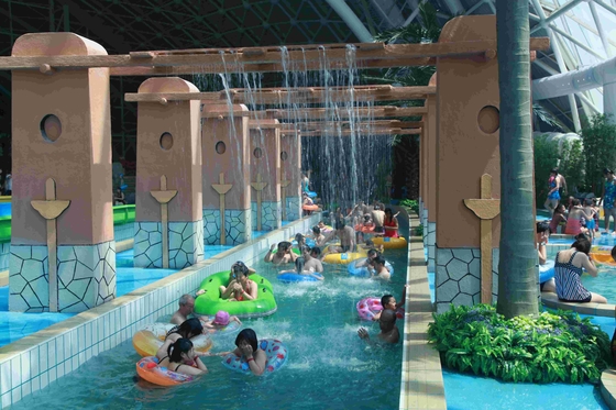 Different Length Water Park Lazy River Equipment Pump Power Commercial Use
