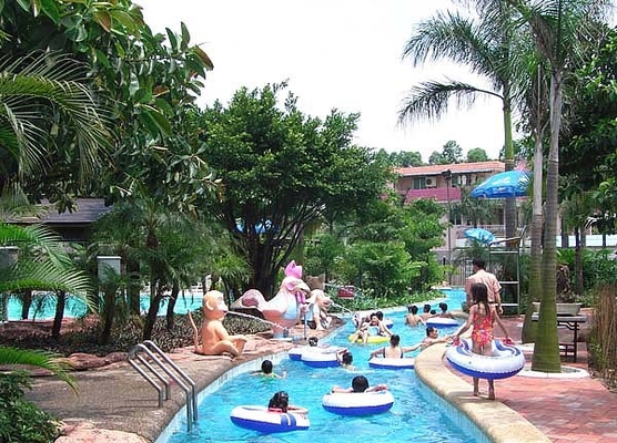 Strong Large Water Park Lazy River / Galvanized Carbon Steel Supporting