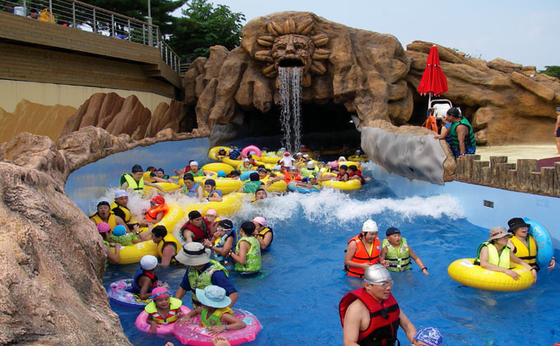 Giant Lazy River Swimming Pool Commercial Lazy River Equipment For Family