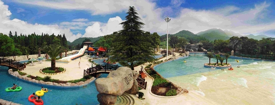 Different Length Water Park Lazy River Equipment Pump Power Commercial Use