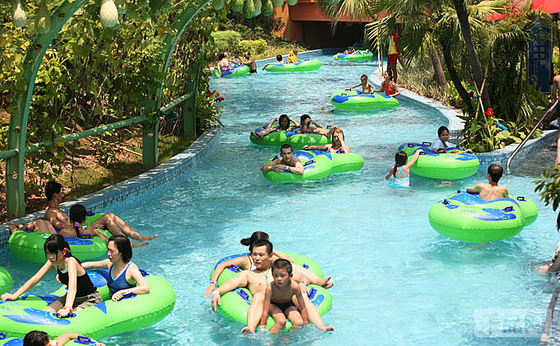 Different Length Water Park Lazy River Equipment Pump Power Commercial Use