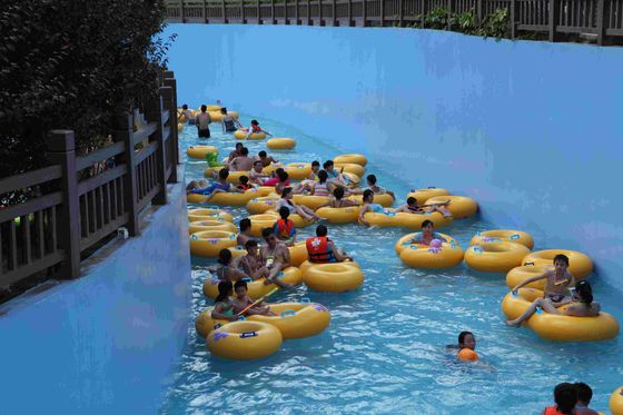 Custom Fiberglass Lazy River Equipment with PLC Control and Stainless Steel Filtration for Water Parks
