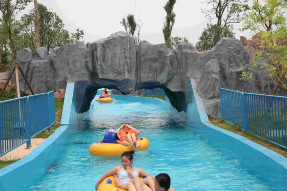 Large Water Park Aqua Play Lazy River with Relaxing Wave Machine