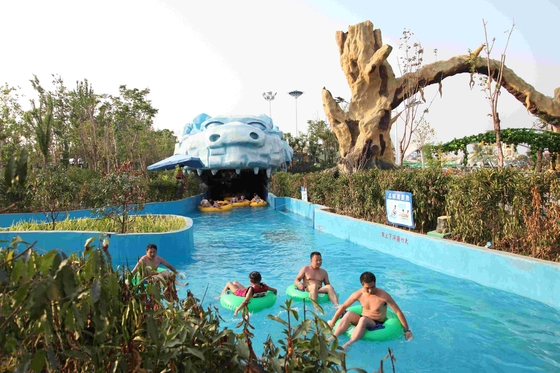 Giant Lazy Swimming Pool Commercial Water Park Equipment For Family