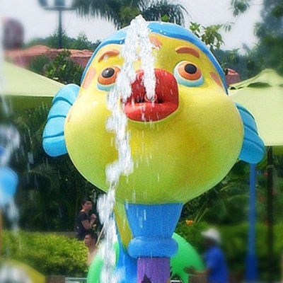 Custom Cartoon Spray Water Park Equipment  Used Aqua Play For Kids Aqua Park
