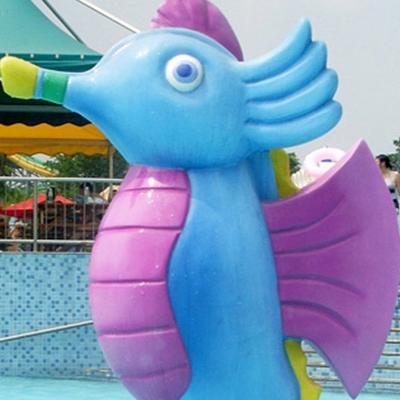 Fiberglass water fountain with Galvanized Carbon Steel Frame of amusement park equipment