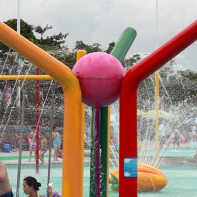 Fiberglass water fountain with Galvanized Carbon Steel Frame of amusement park equipment