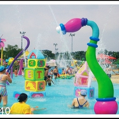 Customized Aqua Park Equipment Aqua Play, Fiberglass, PVC Sunflower Spray Icon for Water Park