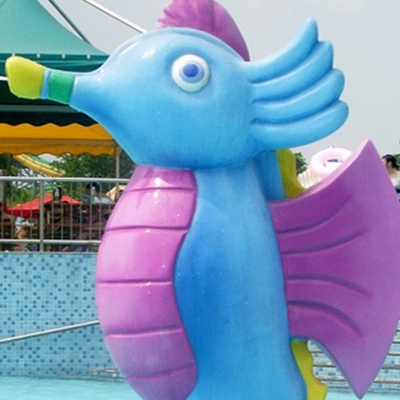 Fiberglass, PVC Kids Recreation Waterpark Equipments, Pencil Spray Park Equipment